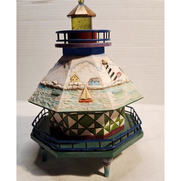 Jim Shore Enesco 2003 Lighthouse Figurine Spirit Of The Sea Nautical Decor 11444 - Picture 2 of 6